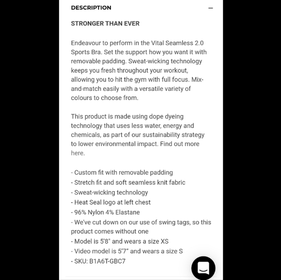 Gymshark vital seamless 2.0 sports bra - Picture 4 of 4